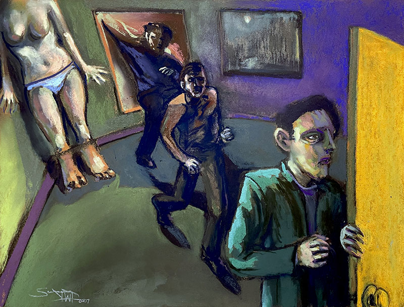 Man Following The Spoor Of Man